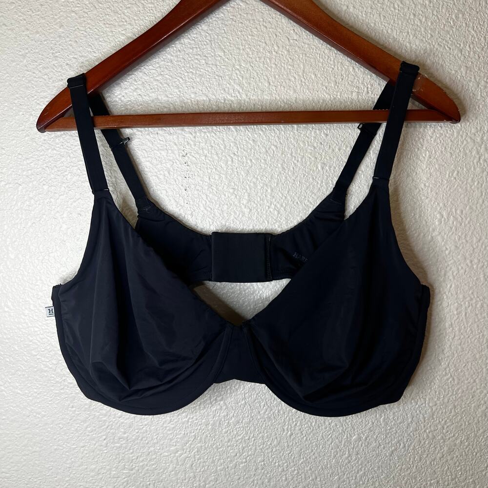 Harper Wilde unlined underwire bra in black 42DD/E